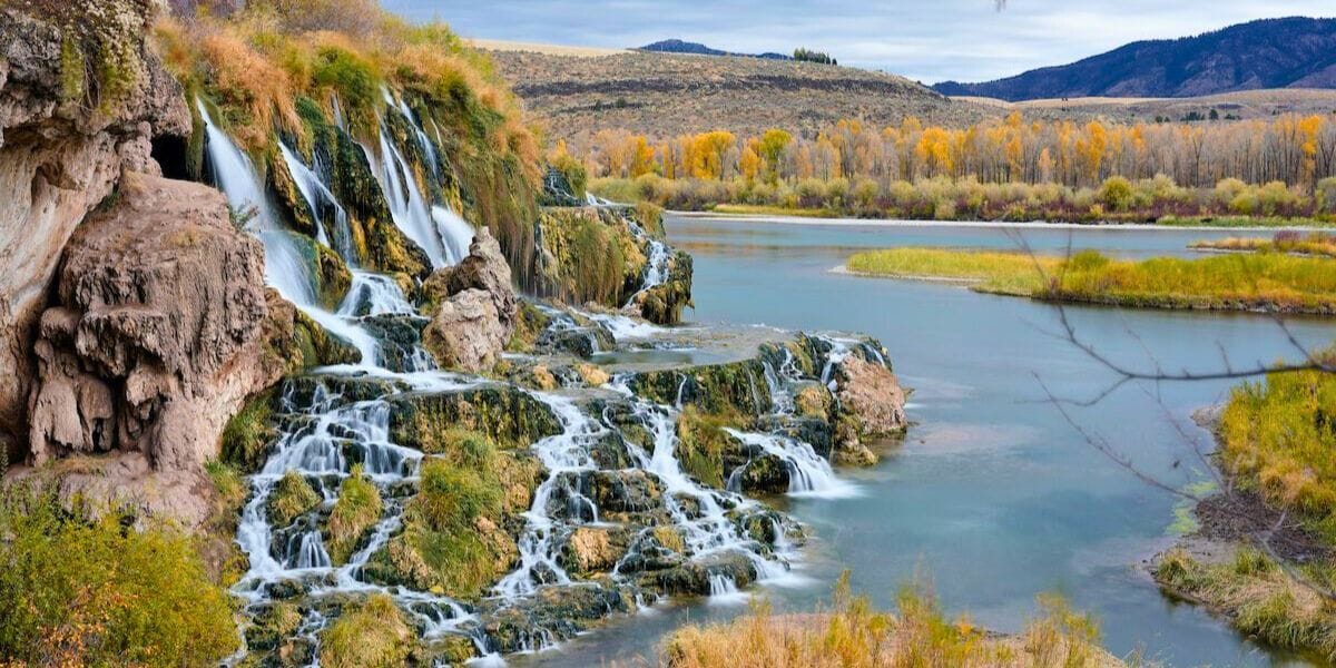 a waterfall in Idaho