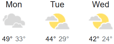 Weather - 3 Day Forecast