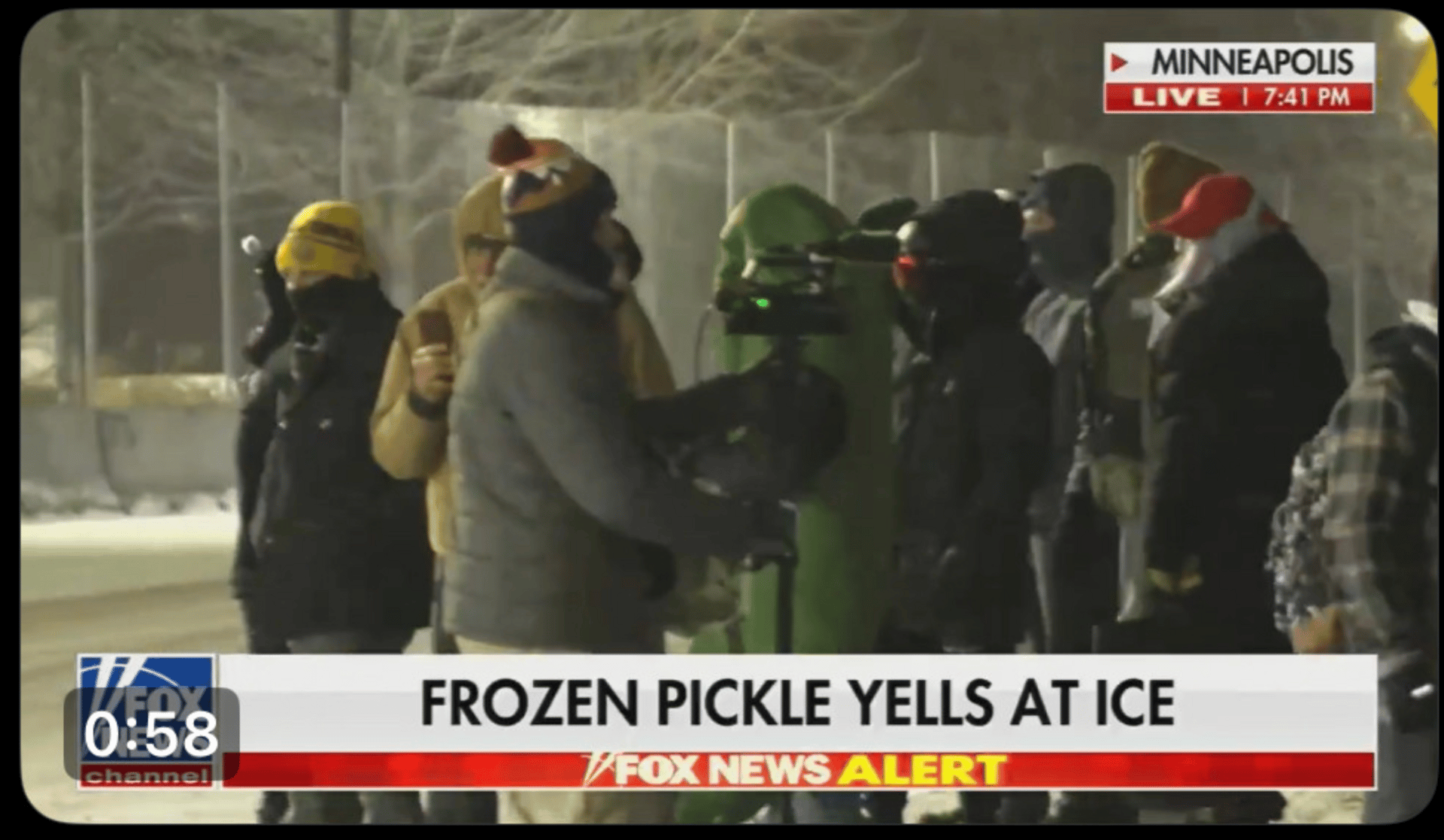 frozen pickle yells at ice FOX News screenshot