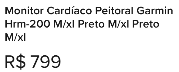 valor da hrm 200 no mercado livre