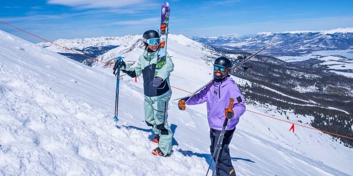 people skiing down a mountain