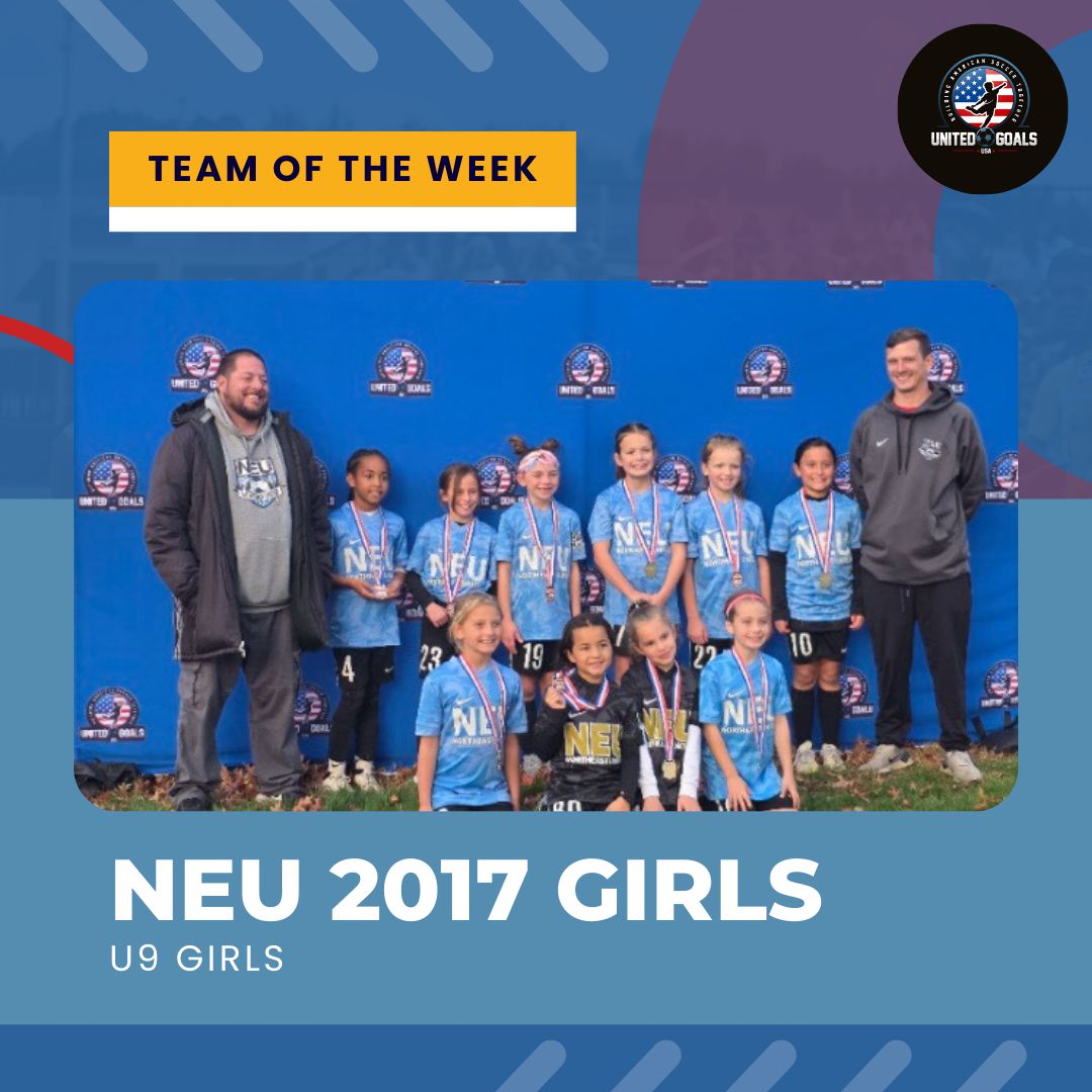 NEU 2017 Girls champions at the 2025 Veterans Day Freedom Cup in Hughesville, PA hosted by UnitedGoals USA