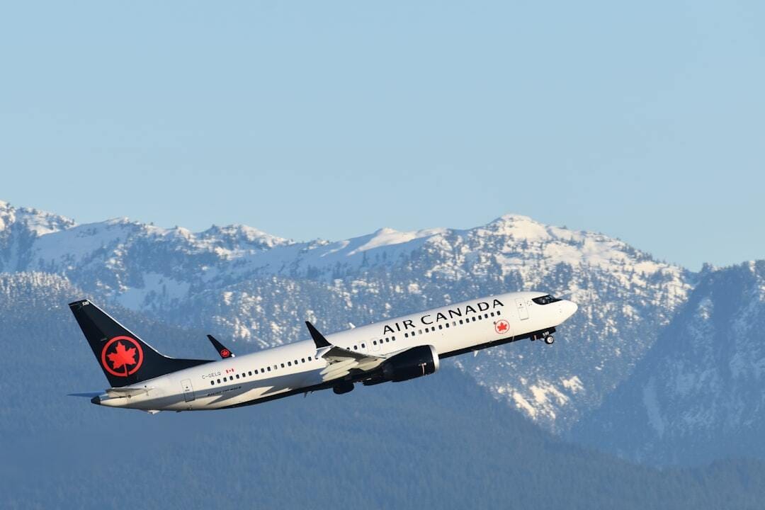 Air Canada 737 MAX 8 departing Vancouver (YVR)