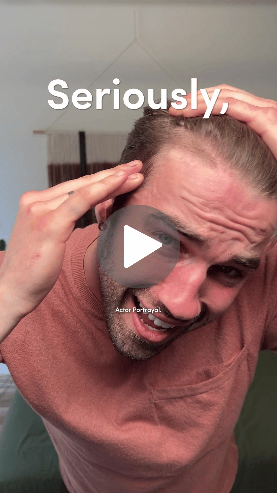 A still of a high-performing ad from men's healthcare brand, Hims.