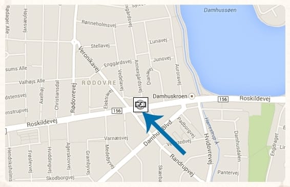 Google maps Copenhagen Floorball Center