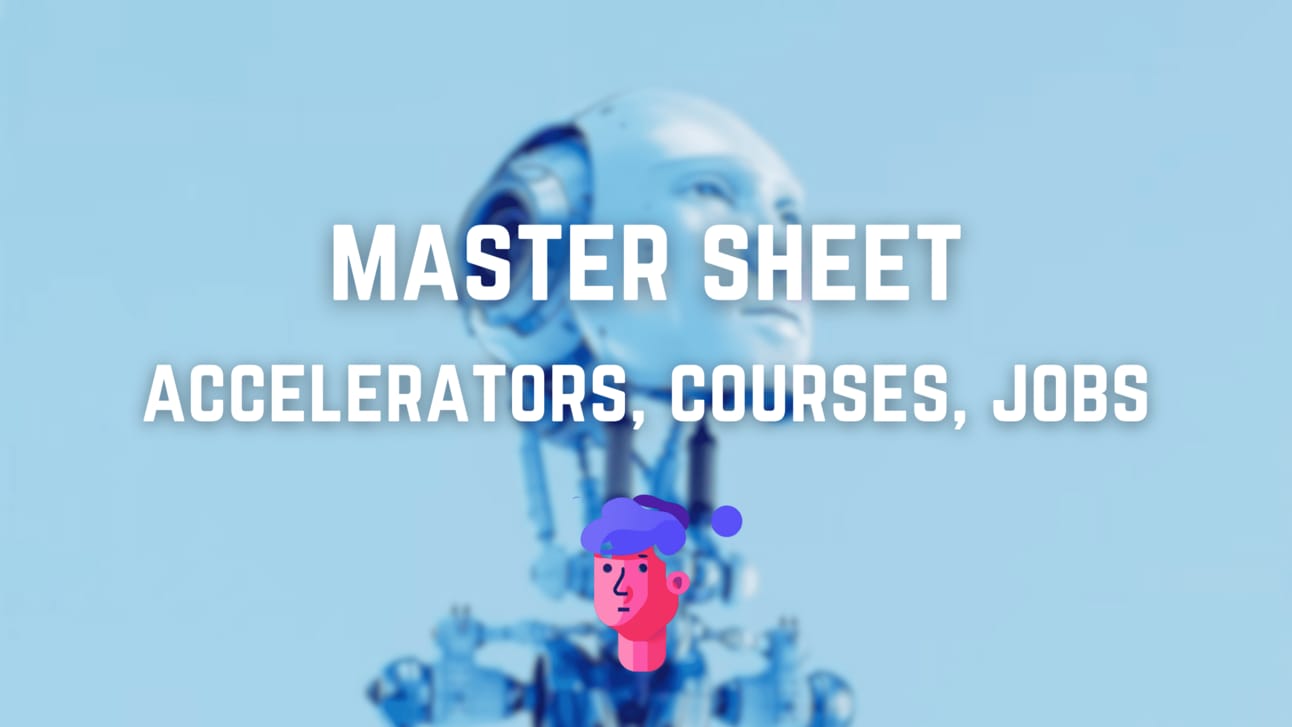 Every Top Accelerator, Educational Course & AI Job Site