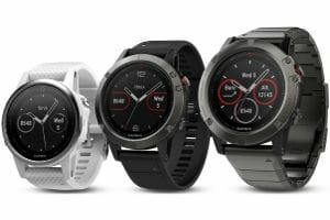 Garmin Fenix 5S, 5 and 5X watches