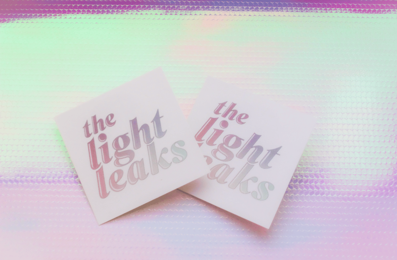The Light Leaks Logo Sticker