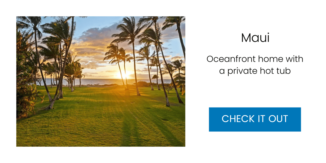 Maui: Oceanfront home with private hot tub