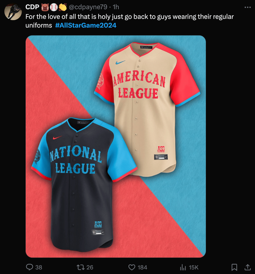 The new MLB All Star Game jerseys