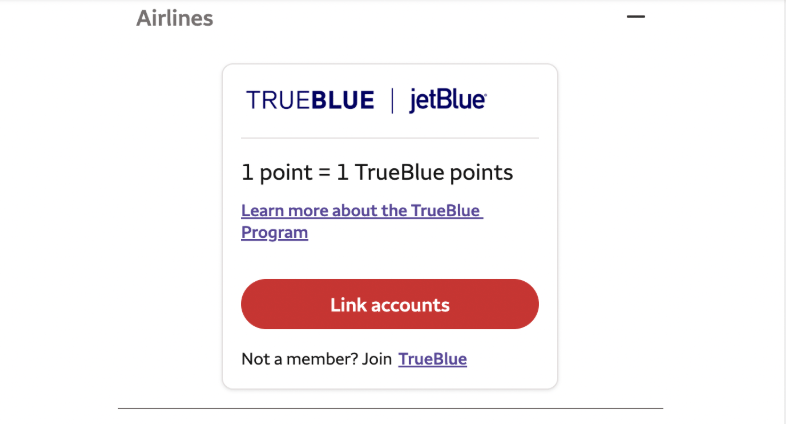 JetBlue new transfer partner