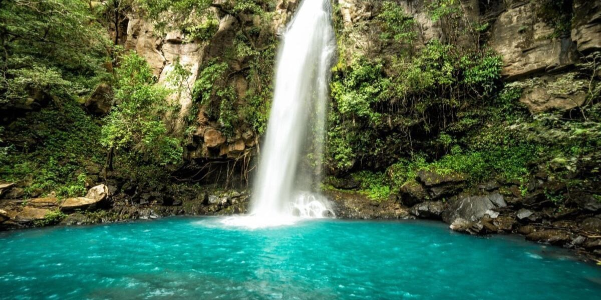 turquoise waterfall
