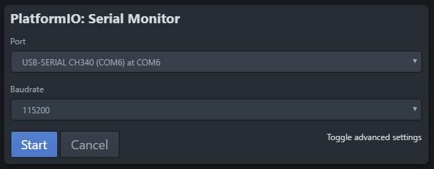 Platformio port serial monitor - Build your connected temperature / humidity sensor