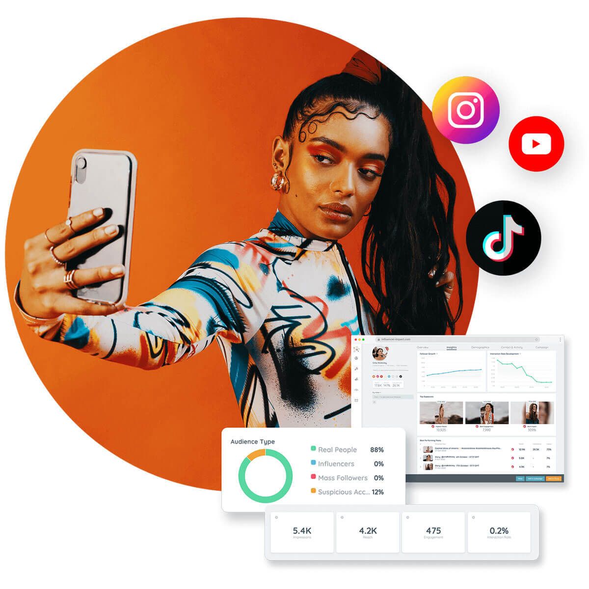 influencerIMPACT influencer girl taking selfie V2 | Let’s understand these factors briefly before you start your quest to find influencers for your next marketing campaign! |