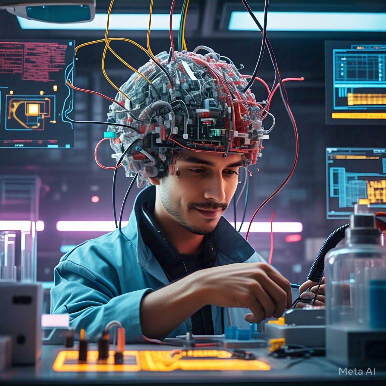 Mn rewiring his own brain