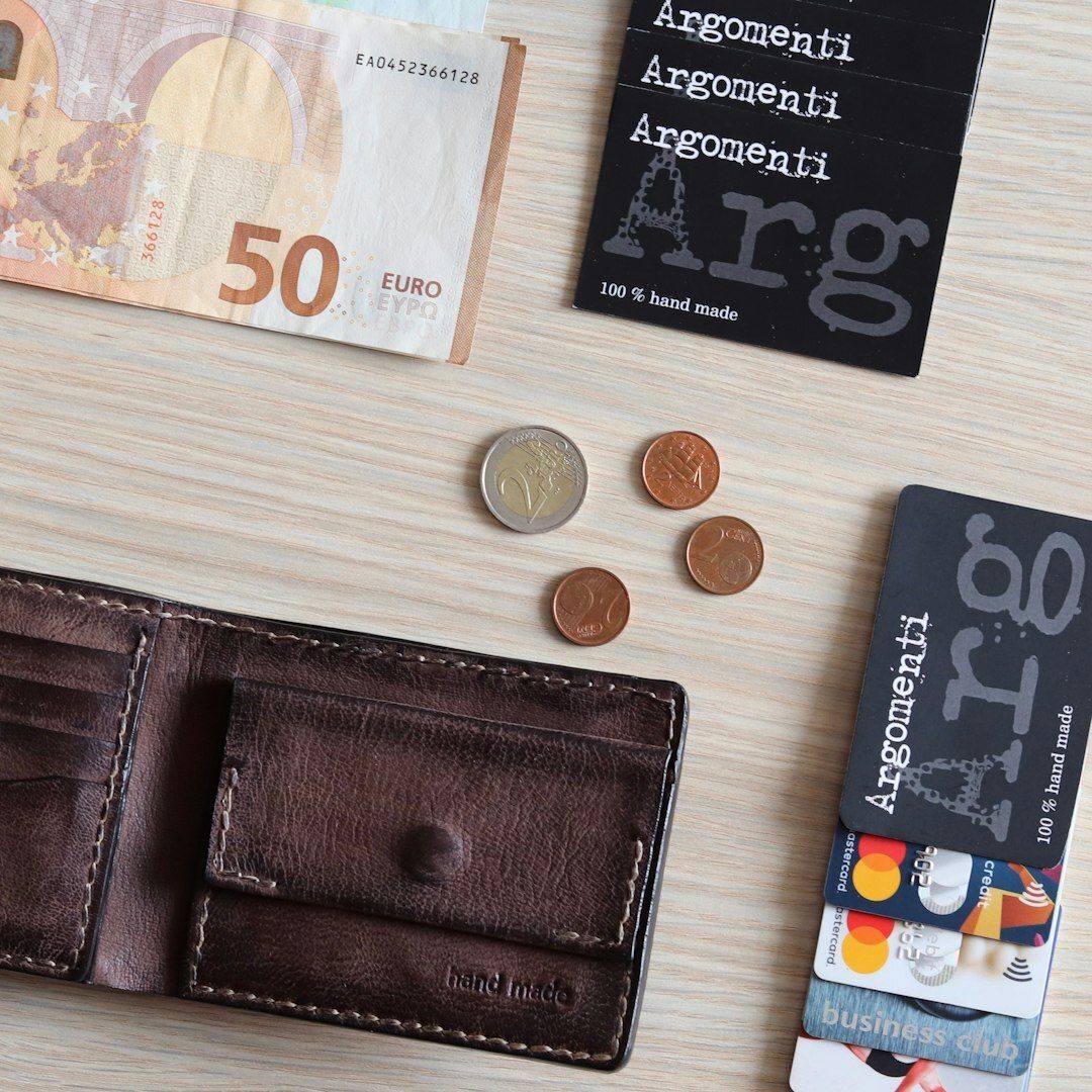 Leather Wallet, Book, Coins, Euro, Business card, Lay Flat, Real Leather, Handmade, Hand stitching, Canon Camera