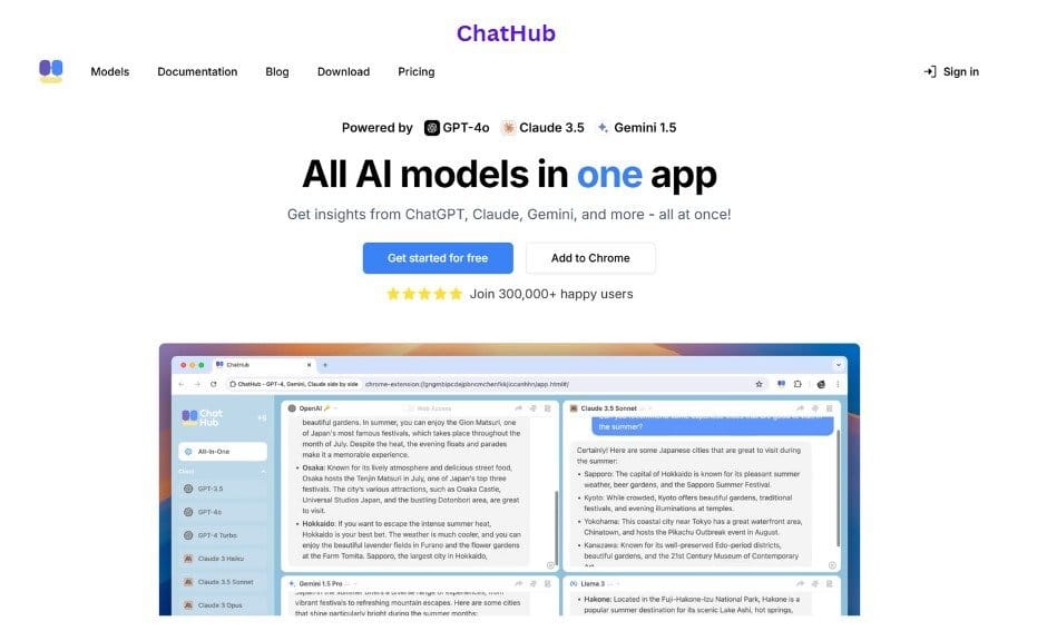 1chathub-compare-ai-model-outputs-side-by-side