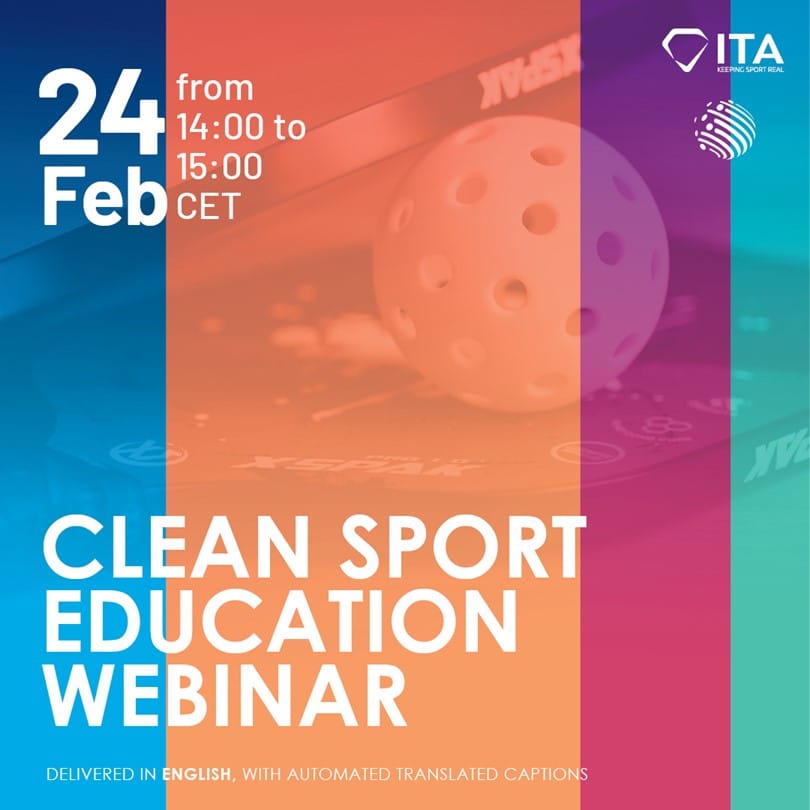 Clean Sport Education Webinar image