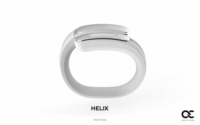 Helix connected bracelet stereo earphones