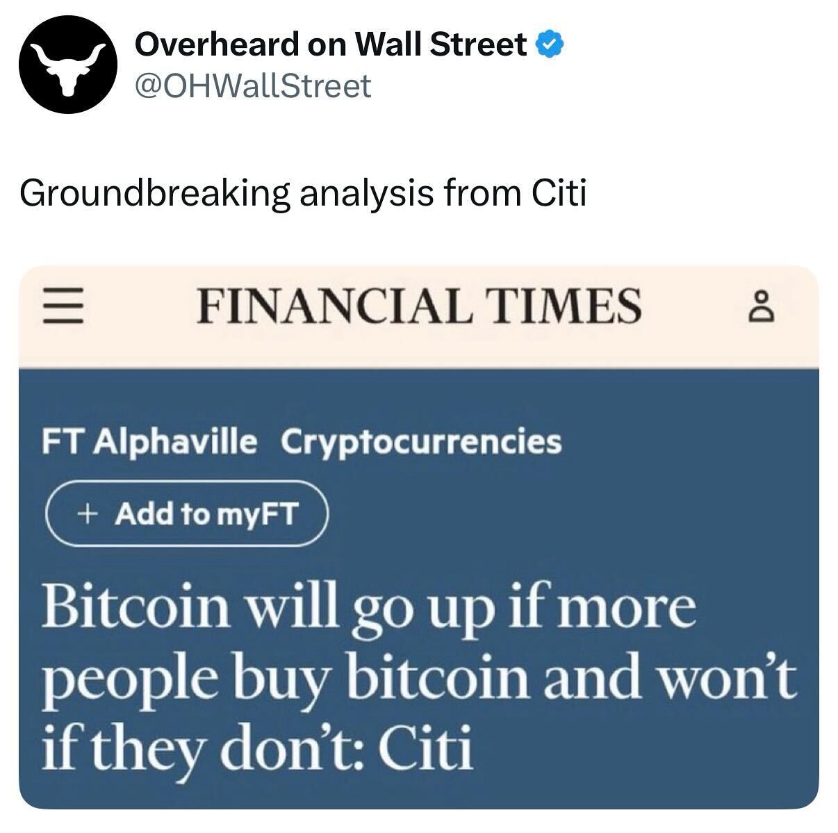 short squeez analysis from Citi meme