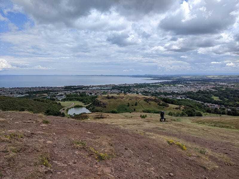 A picture of the Firth of Forth and coastline
