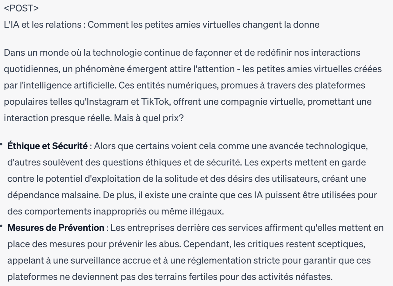 Automatisation Chat GPT