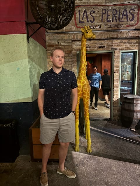 I'm slightly shorter than this giraffe