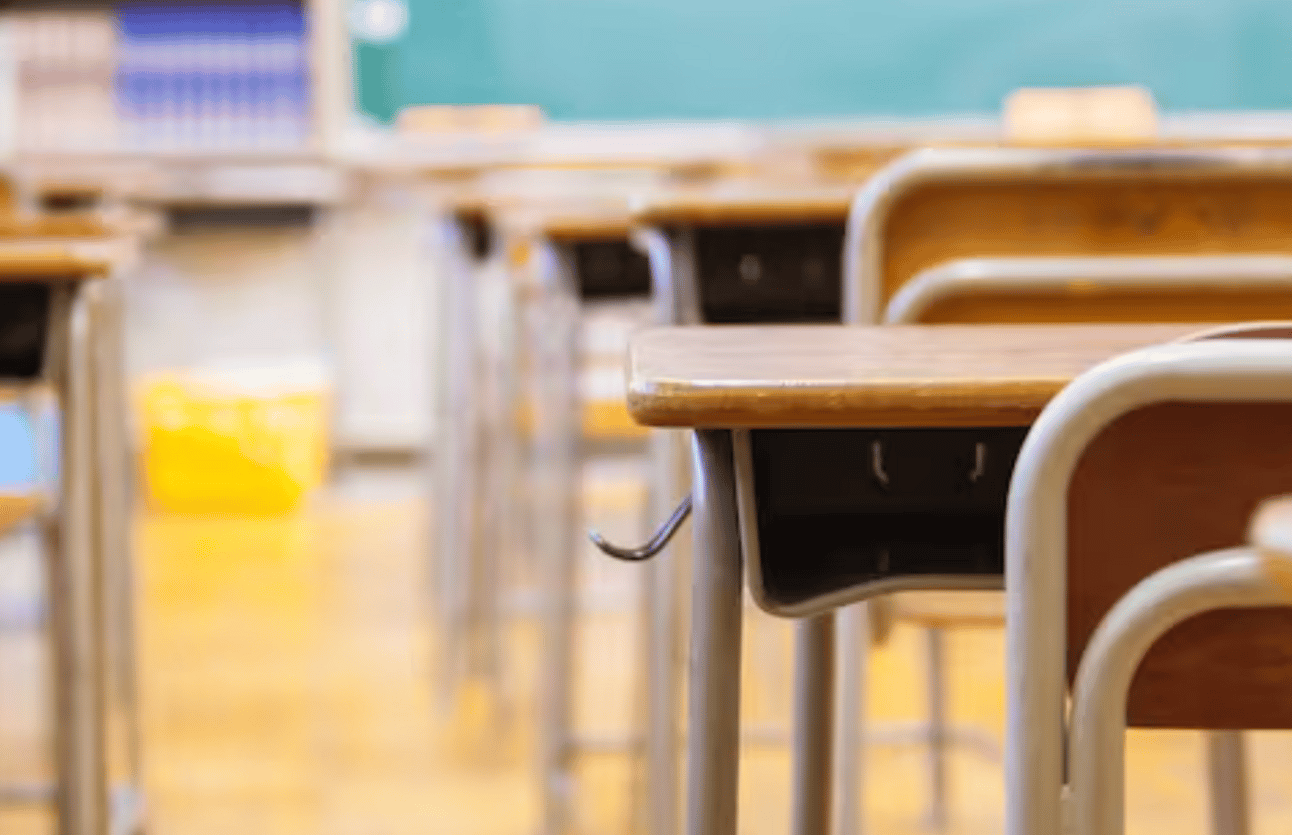 An empty classroom. Source: istock.com