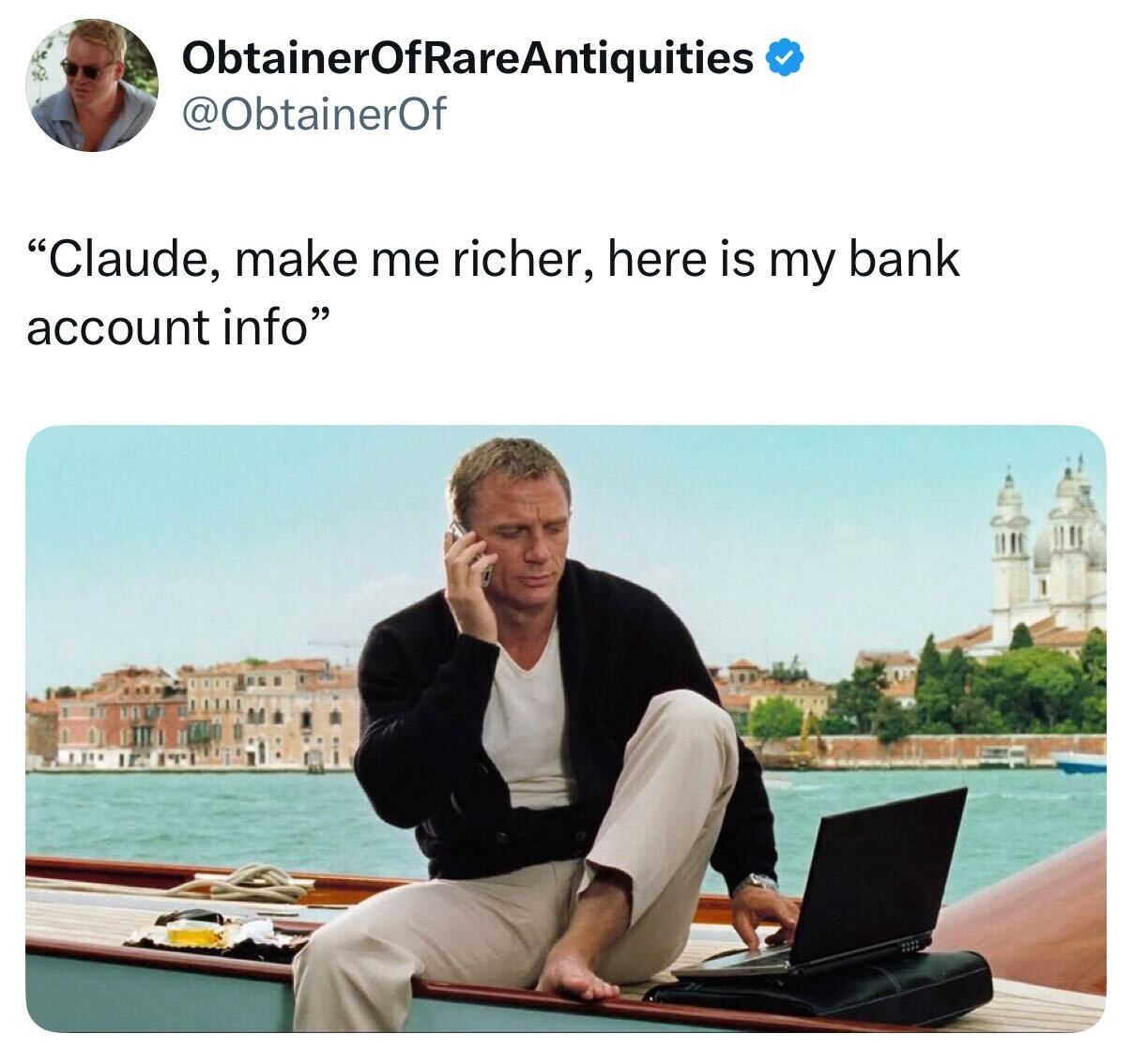 short squeez claude make me richer meme