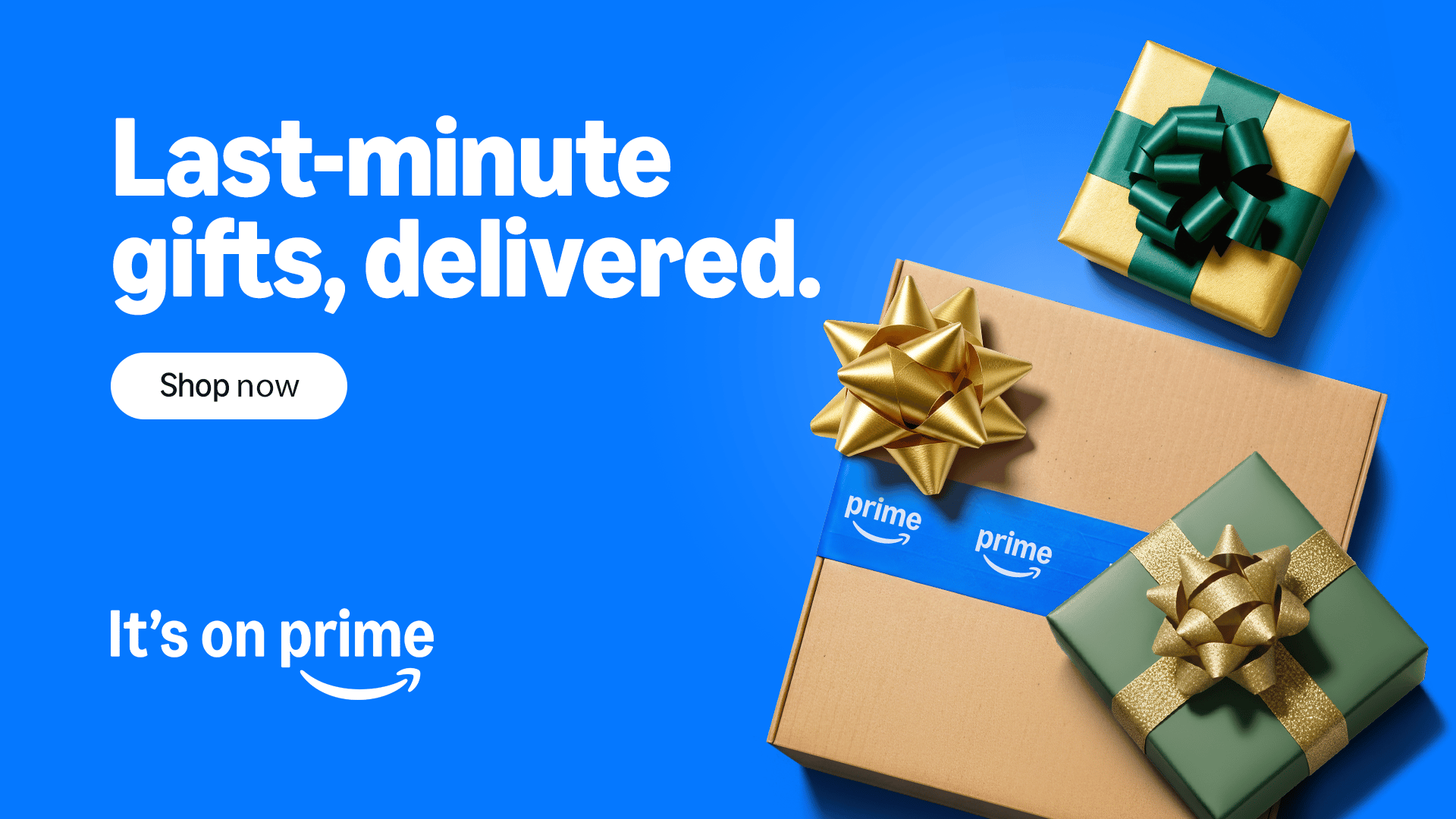 Graphic advertising Amazon Prime holiday promotion