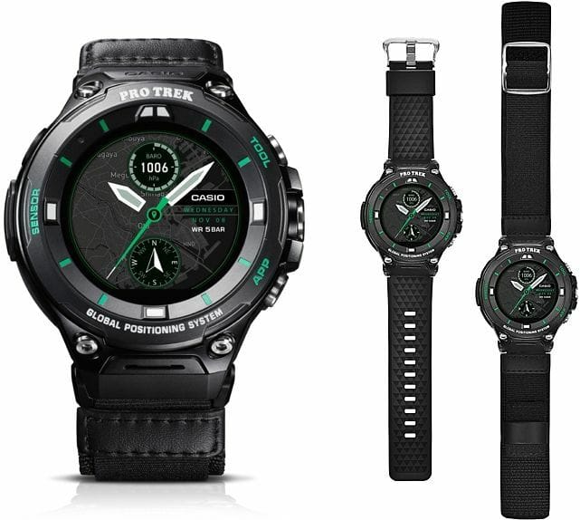 WSD-F20X and its plastic and fabric straps