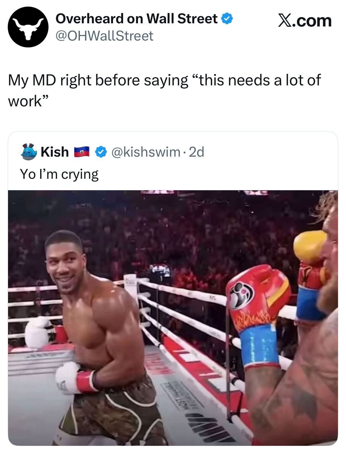 short squeez My MD right before saying this needs a lot of work meme