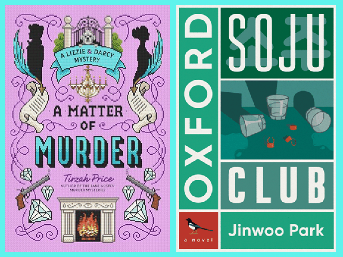 book covers A Matter of Murder and Soju Club