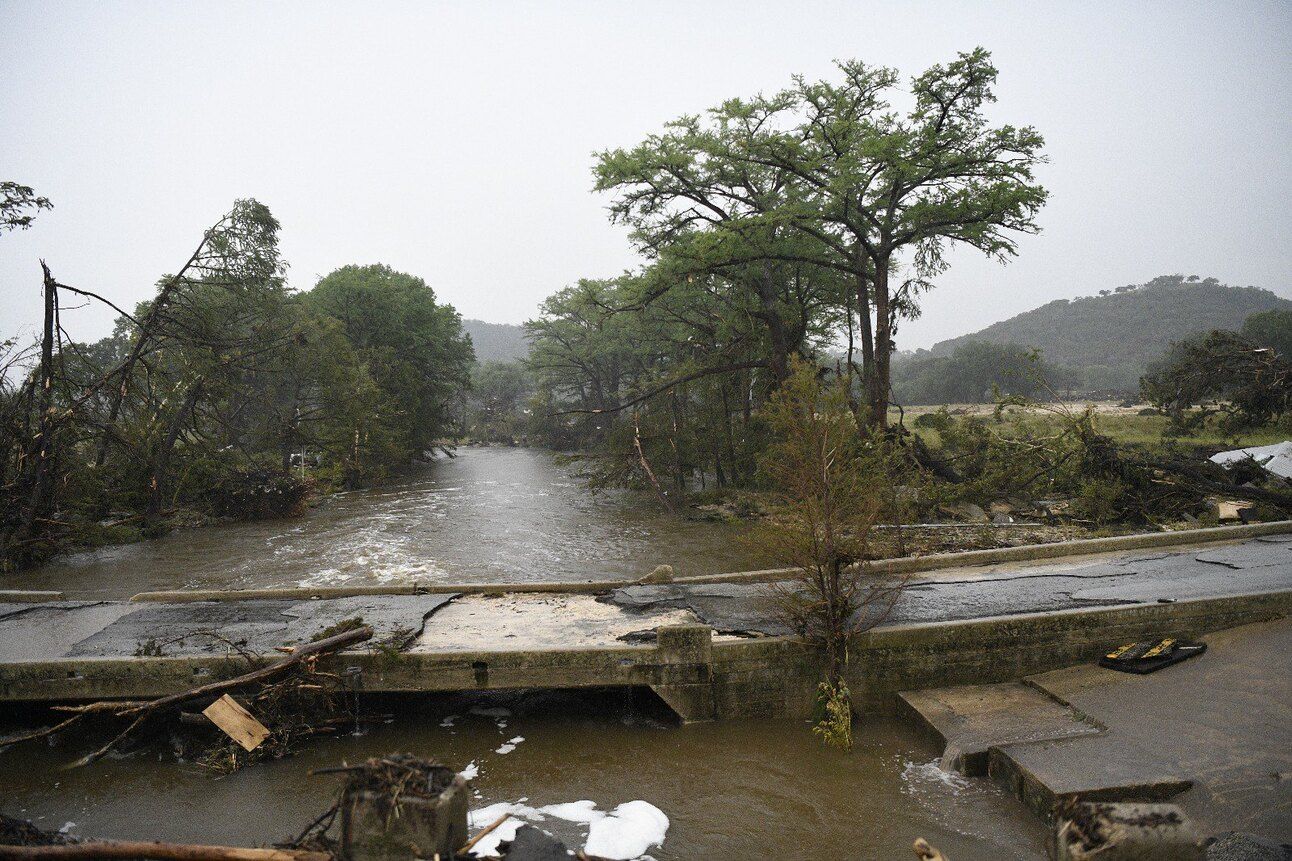 Flood damage in Texas