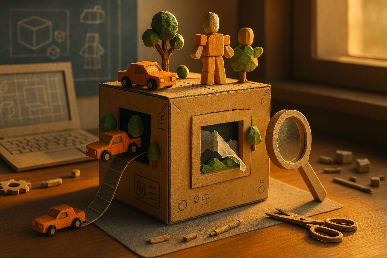 Generative Cube on the Creator's Desk