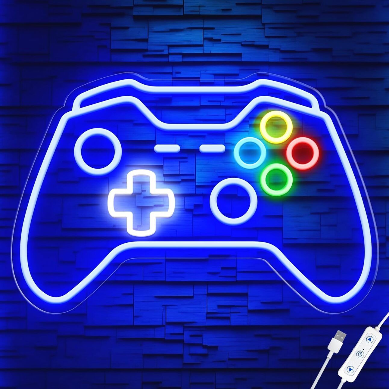 Gaming Neon Sign – The Ultimate Wall Upgrade Alt text: Adjustable brightness gaming neon sign with vibrant LED lighting, designed for boys’ bedrooms, game rooms, and stream setups.