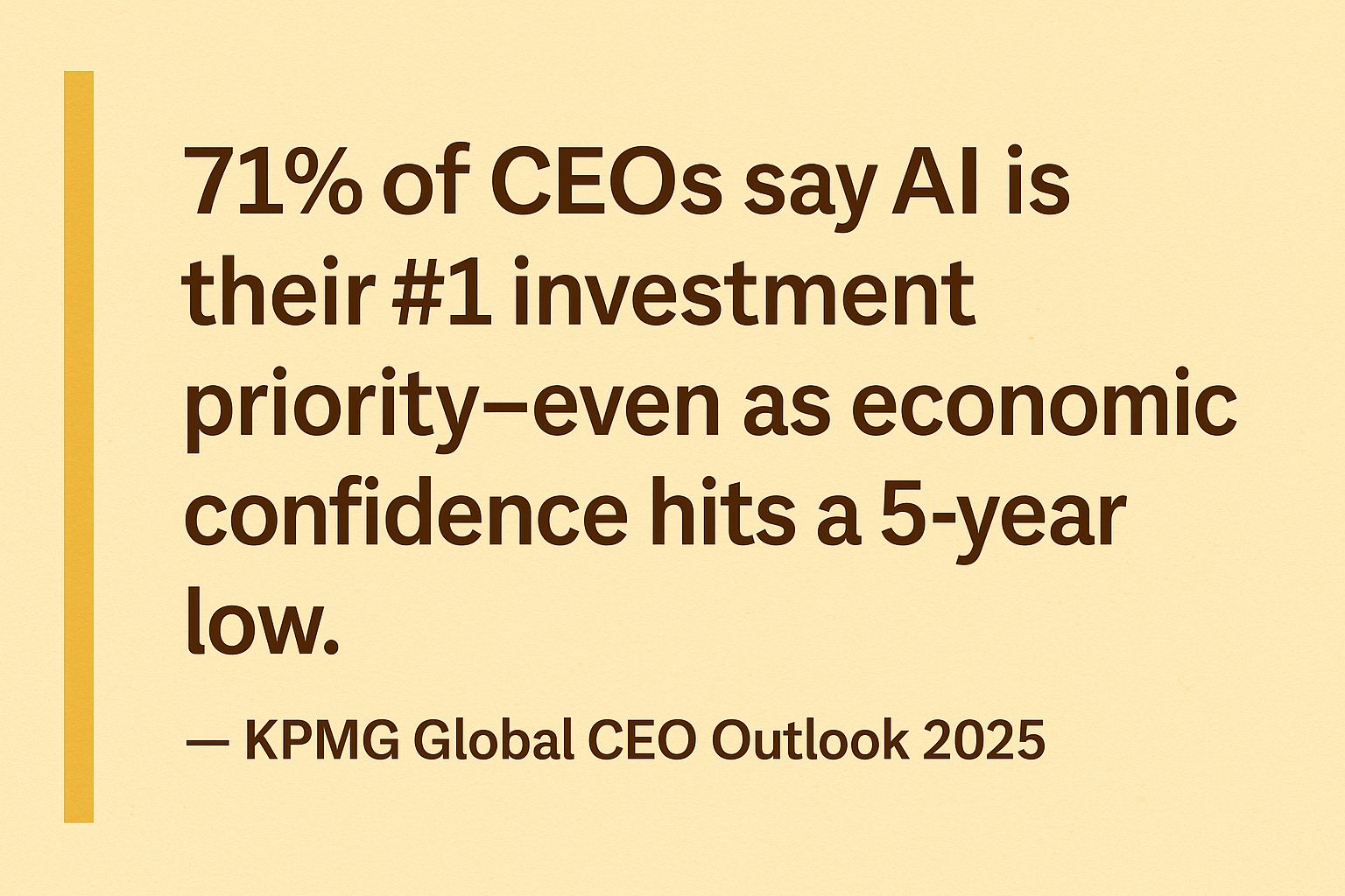 KPMG CEO Outlook 2025