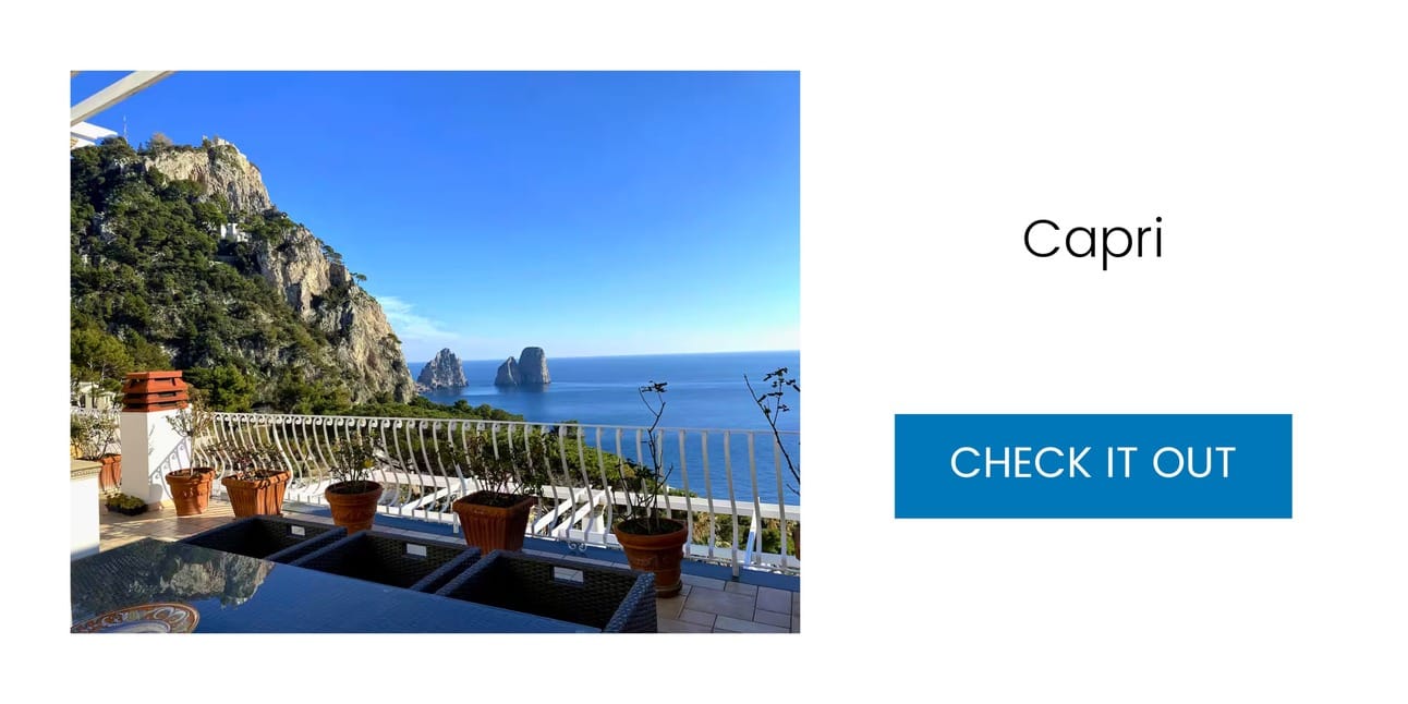 Casa Fiore Airbnb with sea view above Capri