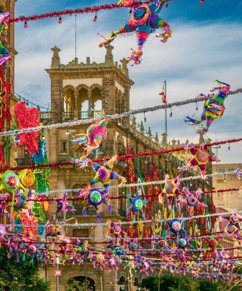 piñatas in the city