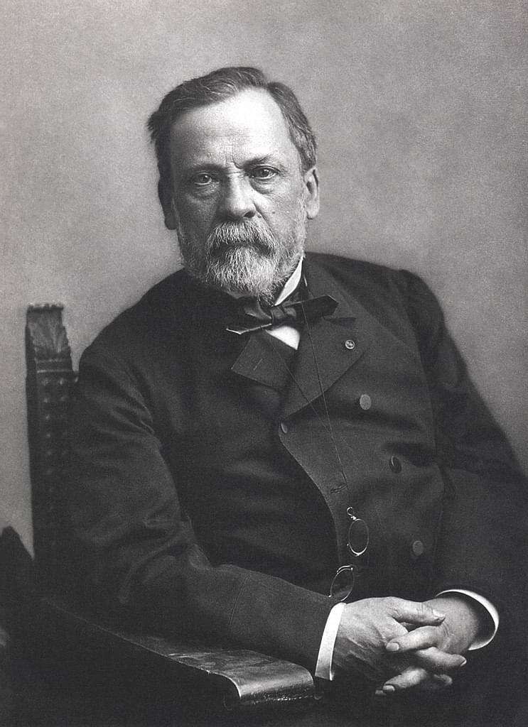 Studio portrait of Louis Pasteur, restored