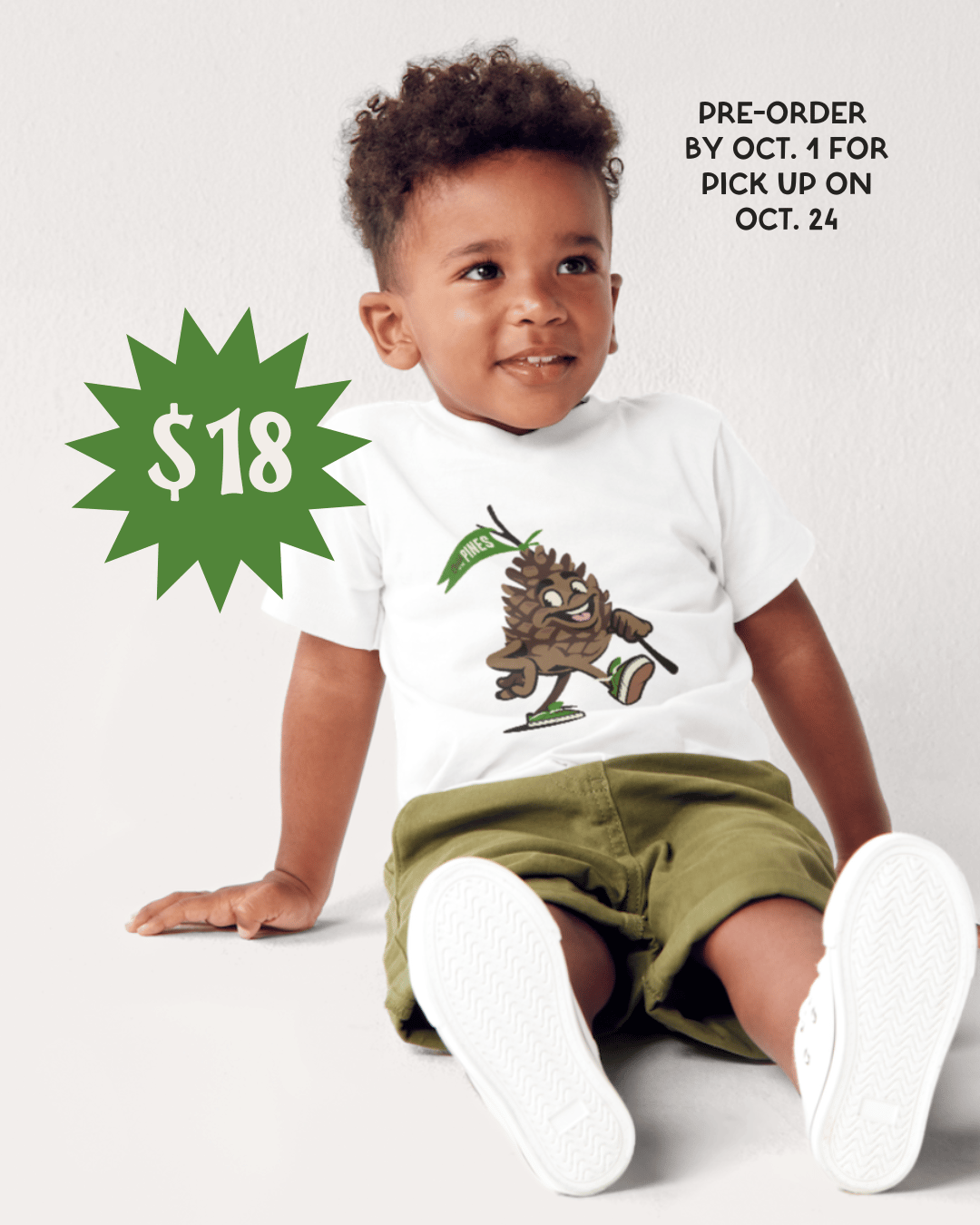 Pip the Peppy Pinecone Mascot T-Shirt for MoCo Mom