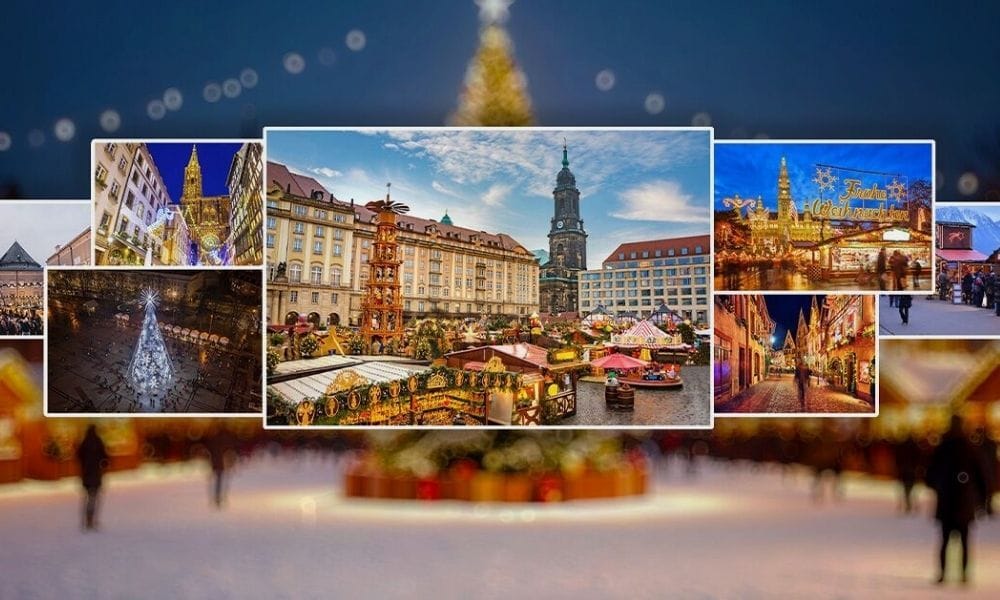 collage of European Christmas Markets
