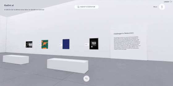 Kadist.ai : navigation dans lâexposition 3D gĂ©nĂ©rĂ©e par lâIA - dĂ©mo