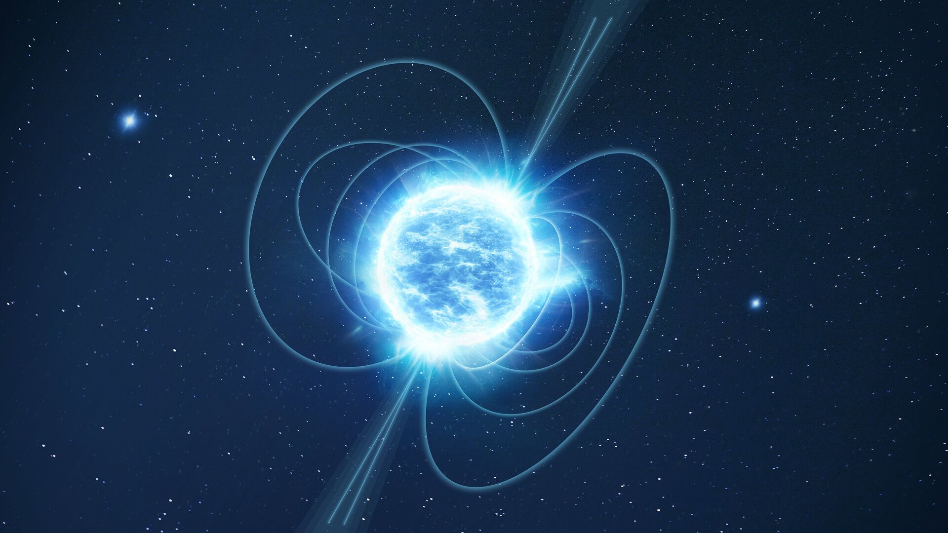 A neutron star forms when a massive star collapses after a supernova, compressing up to 2.5 solar masses into a sphere just 10–15 km wide—so dense that a sugar-cube-sized piece would outweigh Earth’s entire population.