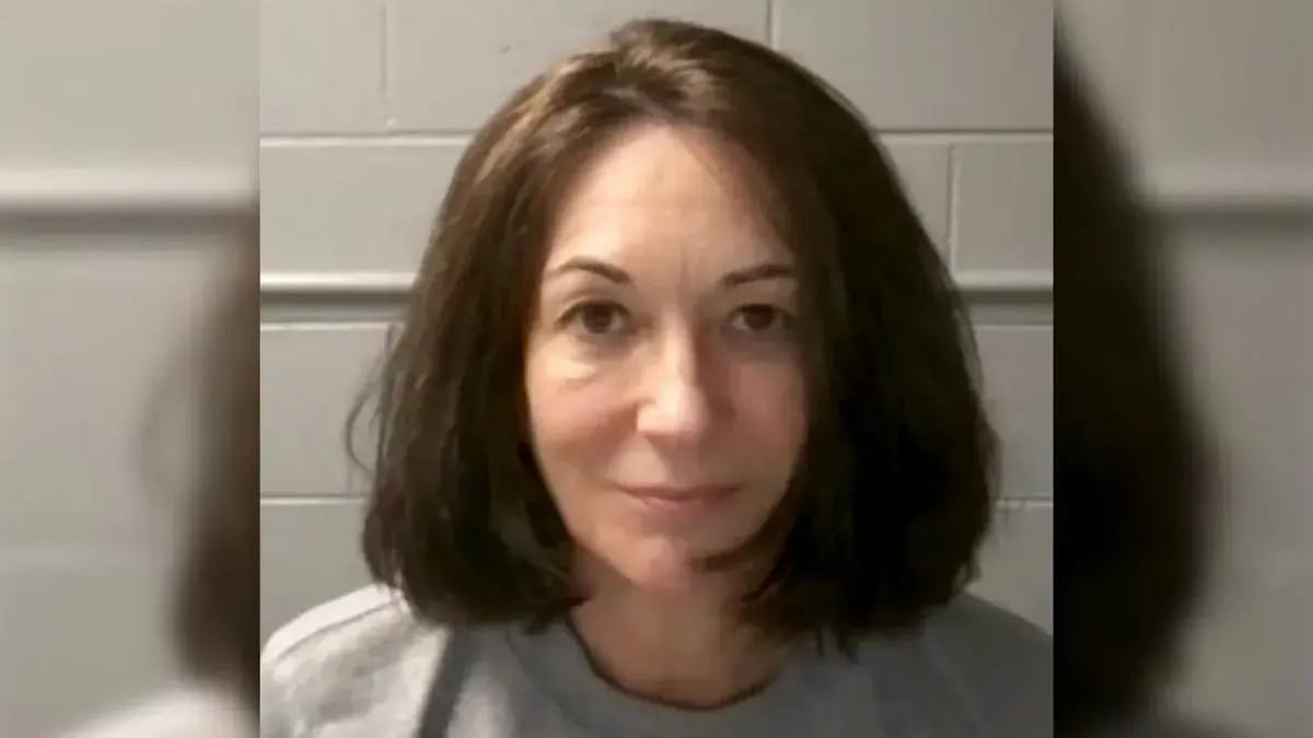 Mug shot of convicted sex offender and former socialite Ghislaine Maxwell taken at the Metropolitan Detention Center in Brooklyn.