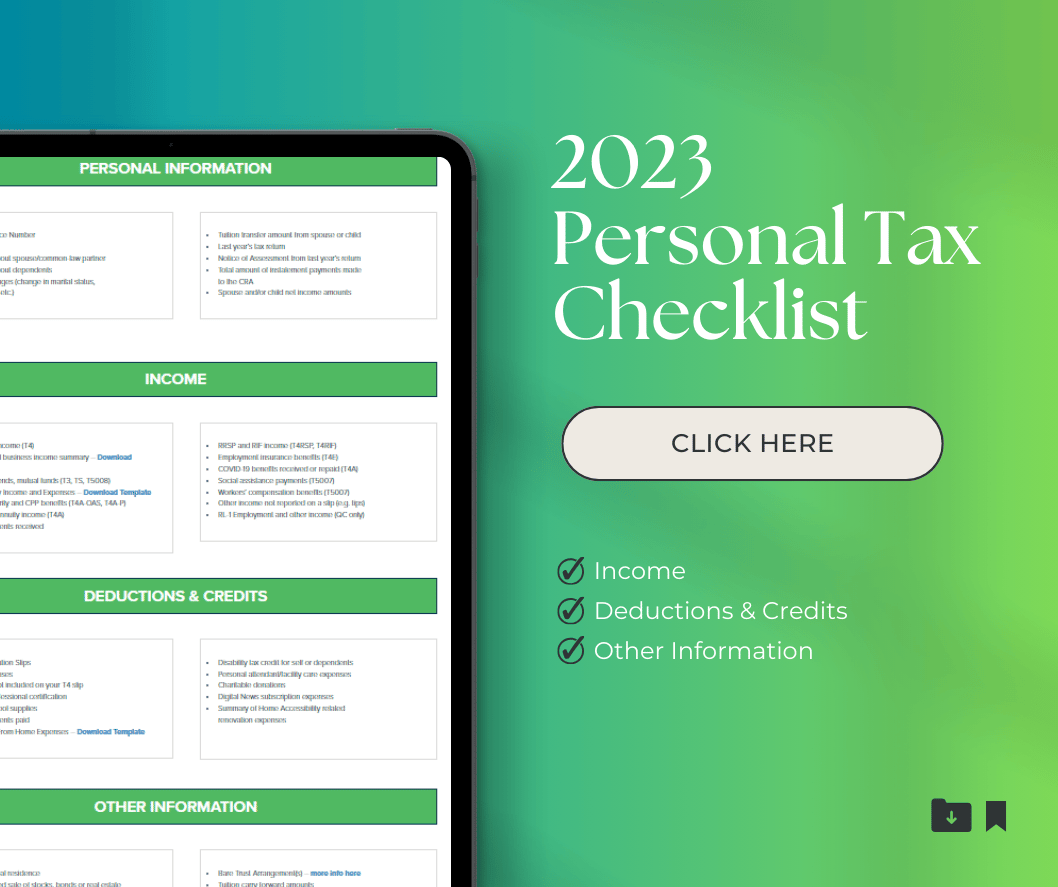 2023 Personal Tax Checklist link