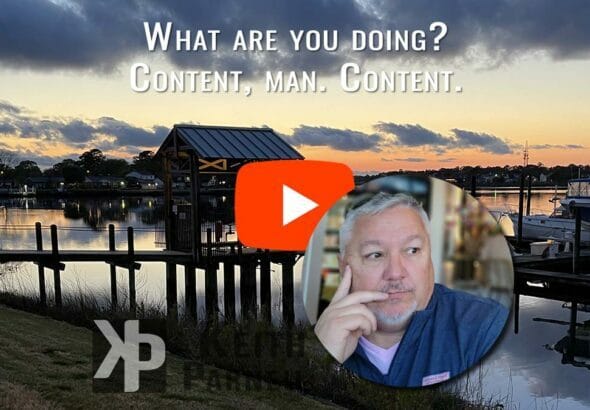 What are you doing? Content, man. Content.