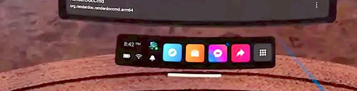 New Oculus Quest Android menu