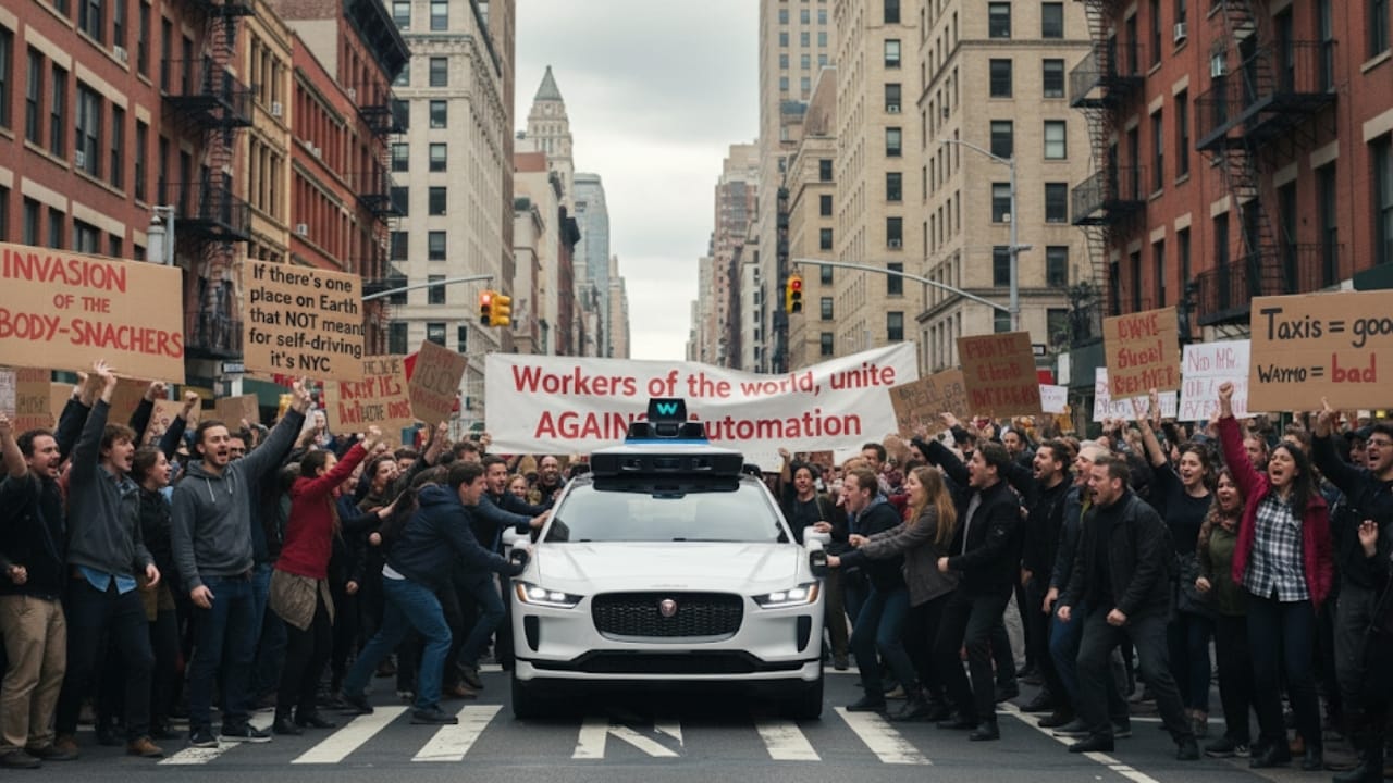 Waymo in New York (AI Generated) | Source: The Road to Autonomy