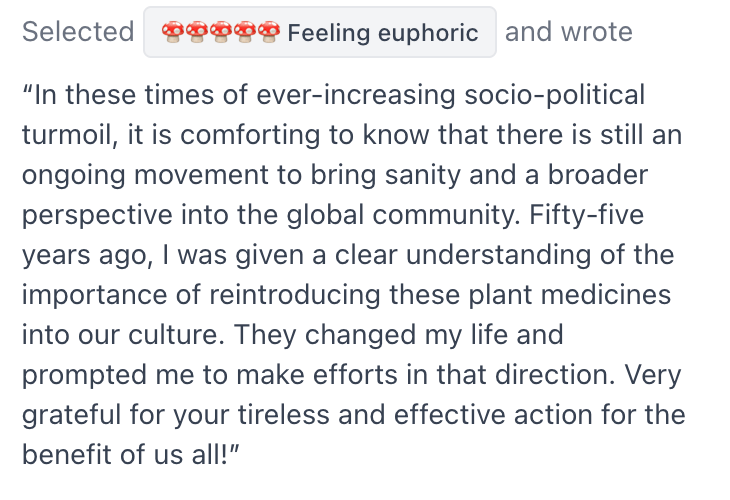 Feeling euphoric